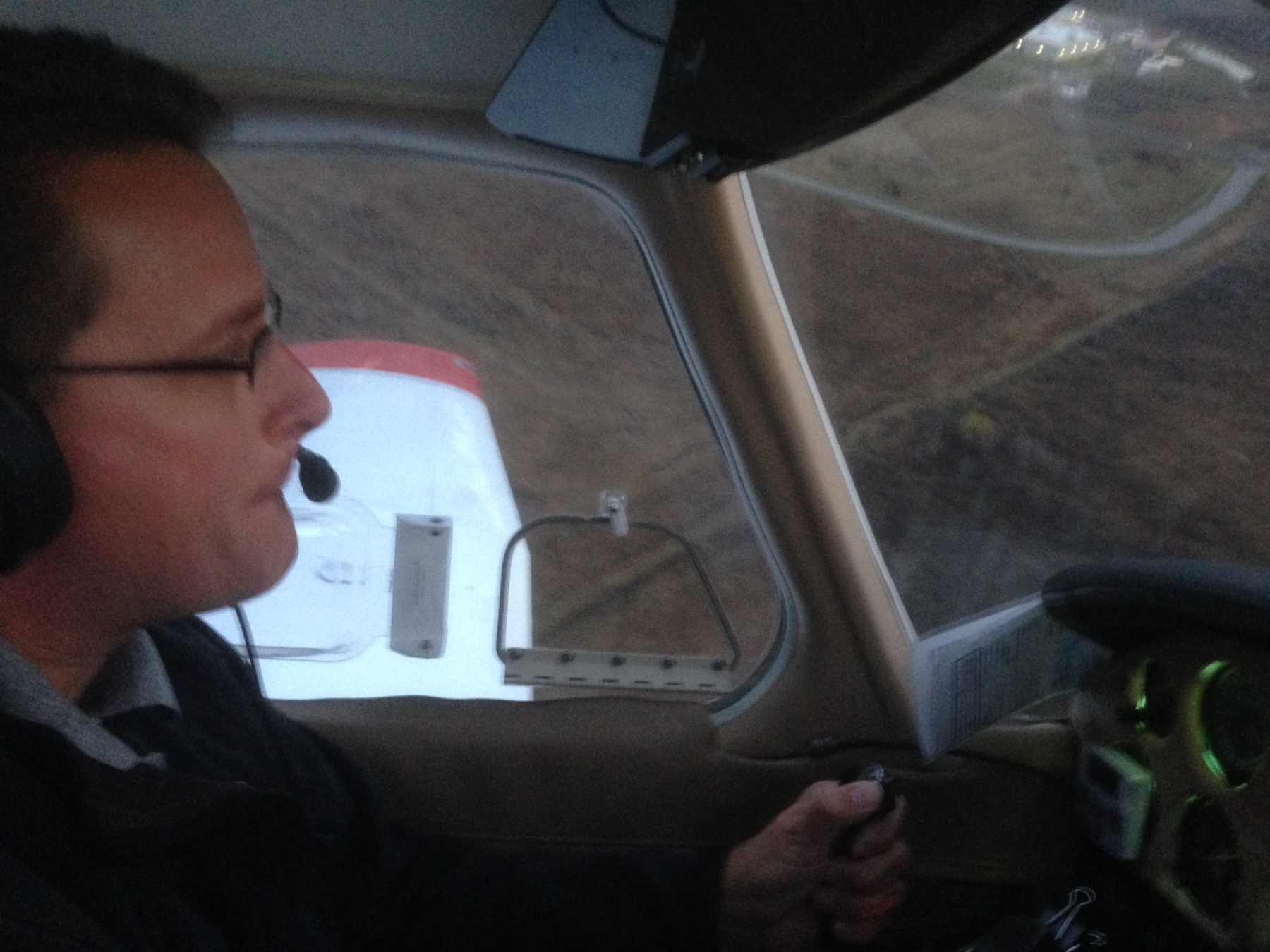 Dave Heinrich masterfully pilots his aircraft back to Buffalo-Lancaster, NY after his flight test